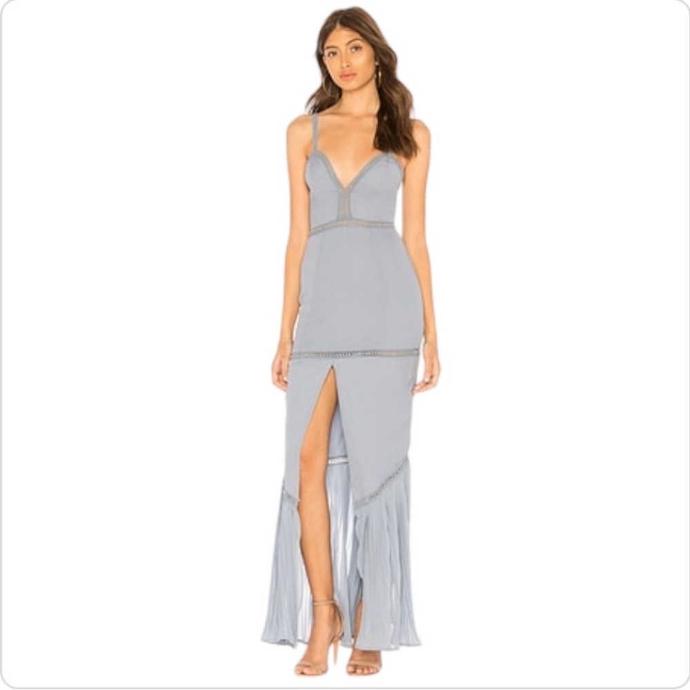 Privacy Please Light Blue Maxi Dress